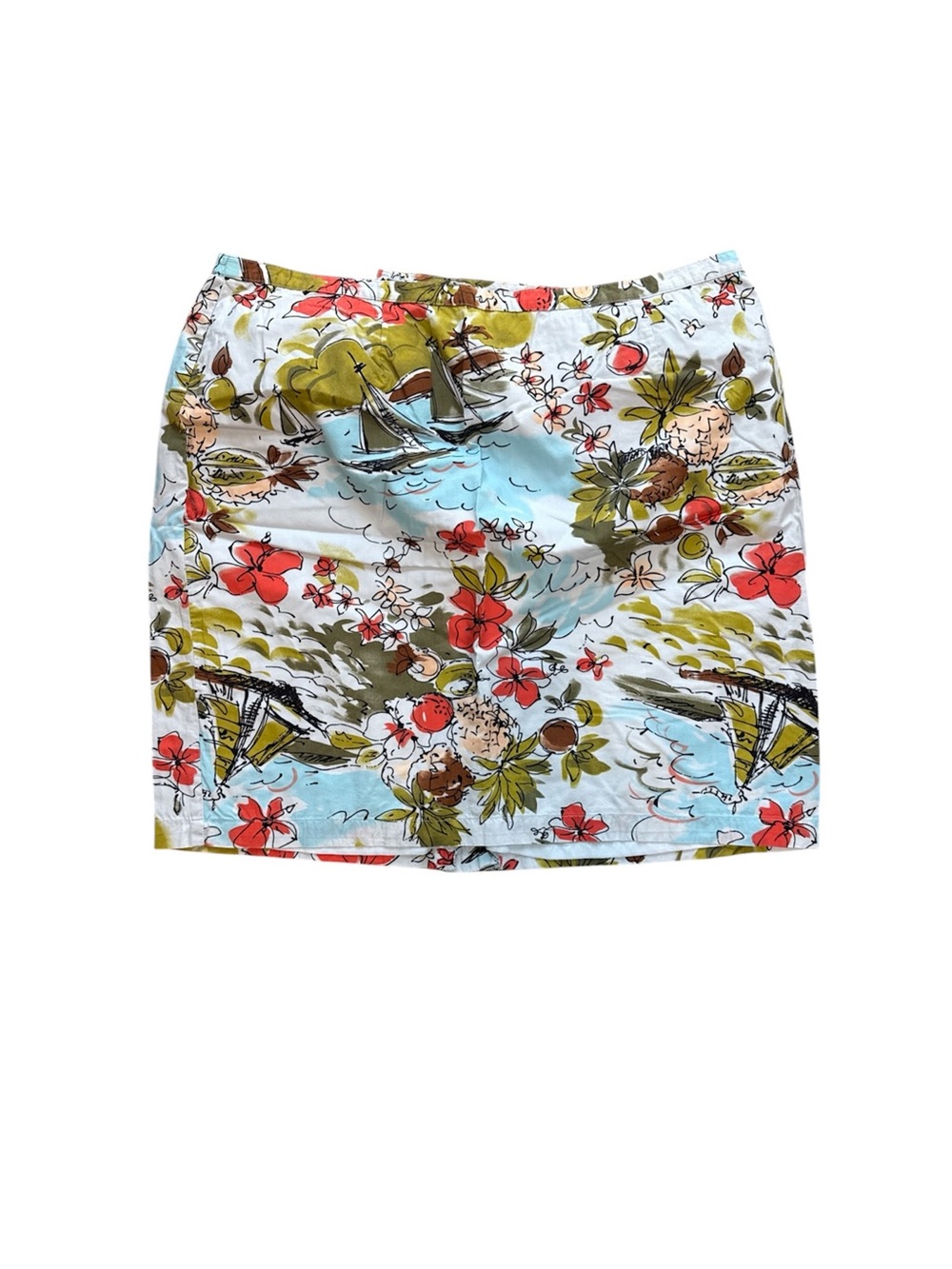 Casual Corner Annex Tropical Print Skirt 1X